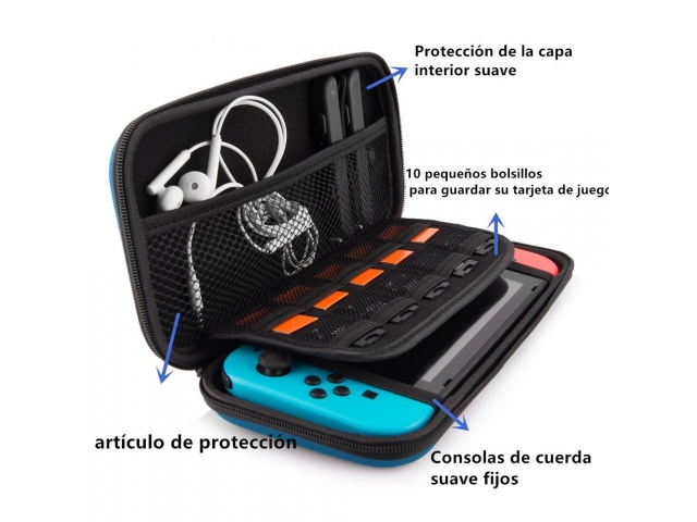 FUNDA ESTUCHE TRANSPORTE PROTECTORA RIGIDA NINTENDO SWITCH diseño game boy. PROTEGE LA CONSOLA CUANDO NO LA ESTAS USANDO O PARA TRANSPORTARLA SIN RIESGOS