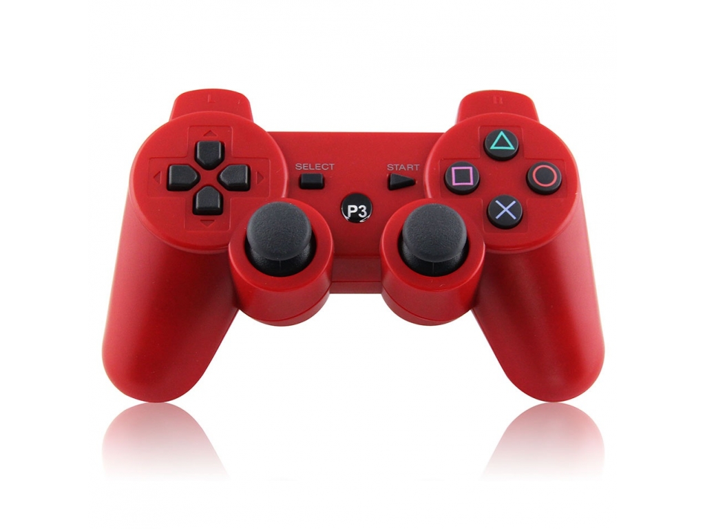 JOYSTICK INALAMBRICO PLAYSTATION 3 ROJO COMPATIBLE