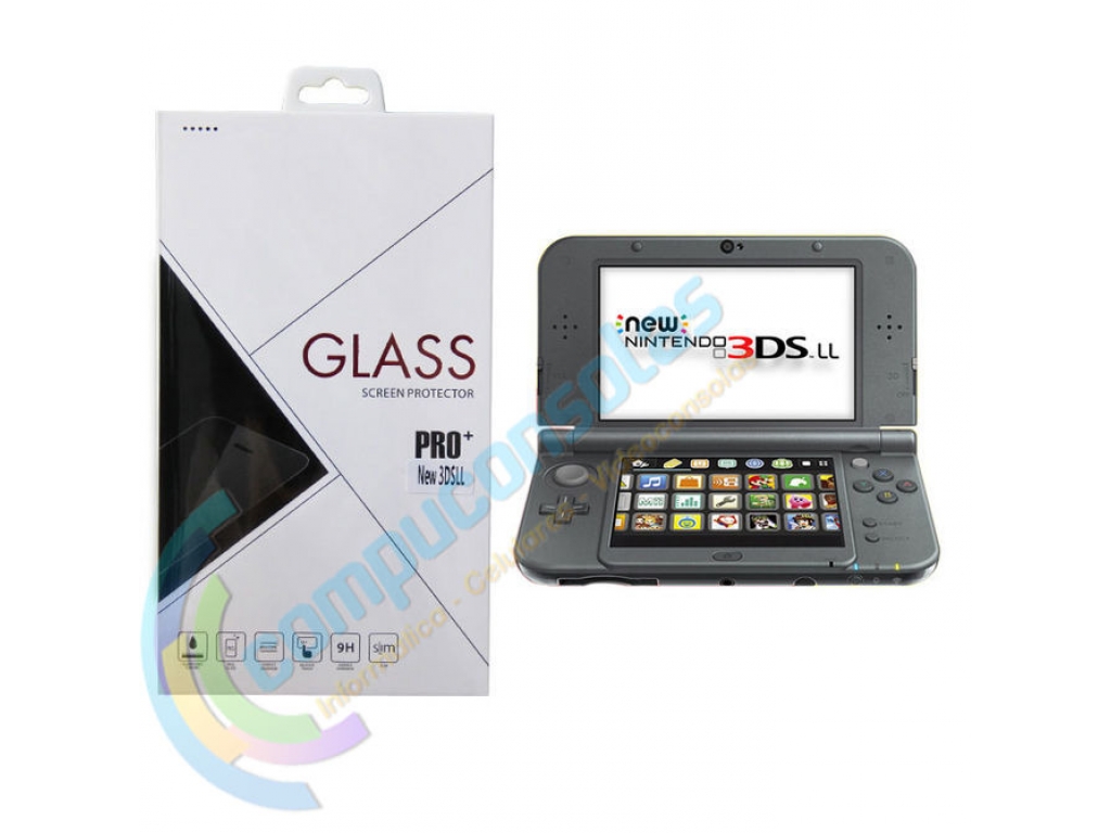 VIDRIO PROTECTOR TEMPLADO NINTENDO 3DS XL Y NEW 3DS XL