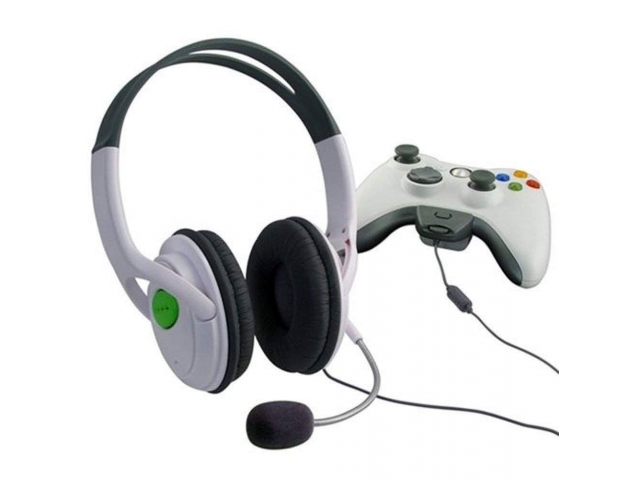 AUDIFONOS STEREO XBOX 360 CON MICROFONO LIVE HEADSET ACOLCHADOS Y CONTROL DE MICROFONO