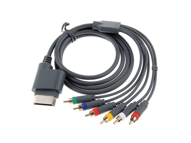 CABLE IMAGEN VIDEO COMPONENTE HD TV CON LA MEJOR RESOLUCION PARA LAS CONSOLAS XBOX 360 SIN CONEXION HDMI