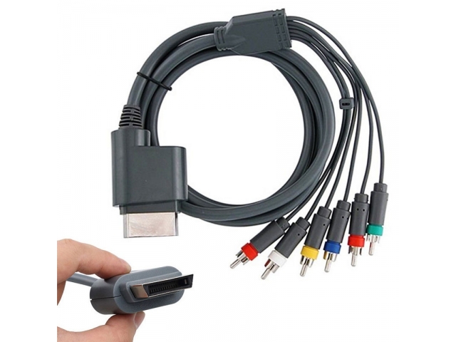 CABLE IMAGEN VIDEO COMPONENTE HD TV CON LA MEJOR RESOLUCION PARA LAS CONSOLAS XBOX 360 SIN CONEXION HDMI