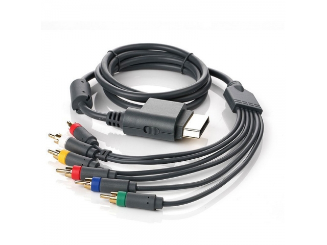 CABLE IMAGEN VIDEO COMPONENTE HD TV CON LA MEJOR RESOLUCION PARA LAS CONSOLAS XBOX 360 SIN CONEXION HDMI