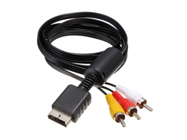 Cable de imagen video RCA para conectar las consolas PS2 y PS3 a la television