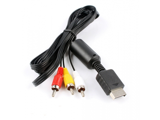 Cable de imagen video RCA para conectar las consolas PS2 y PS3 a la television