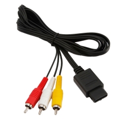 CABLE VIDEO AV RCA AUDIO Y VIDEO SNES N64 Y GAME CUBE