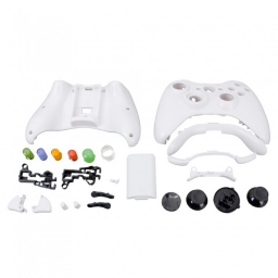 CARCASA JOYSTICK INALAMBRICO XBOX360 BLANCA