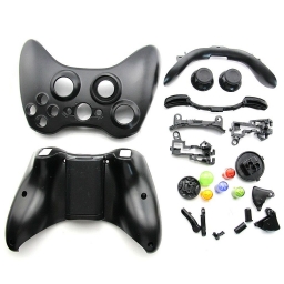 CARCASA JOYSTICK INALAMBRICO XBOX360 NEGRA