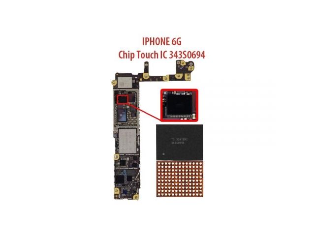 CONTROLADOR IC TACTIL DE REPUESTO PARA TELEFONO CELULAR IPHONE 6 Y 6 PLUS VERSION 343S0694