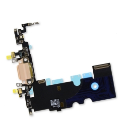 FLEX CONECTOR DE CARGA  Y MICROFONO IPHONE 8 DORADO