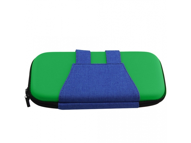 FUNDA ESTUCHE TRANSPORTE PROTECTORA RIGIDA NINTENDO SWITCH ATUENDO LUIGI AZUL Y VERDE. PROTEGE LA CONSOLA CUANDO NO LA ESTAS USANDO O PARA TRANSPORTARLA SIN RIESGOS