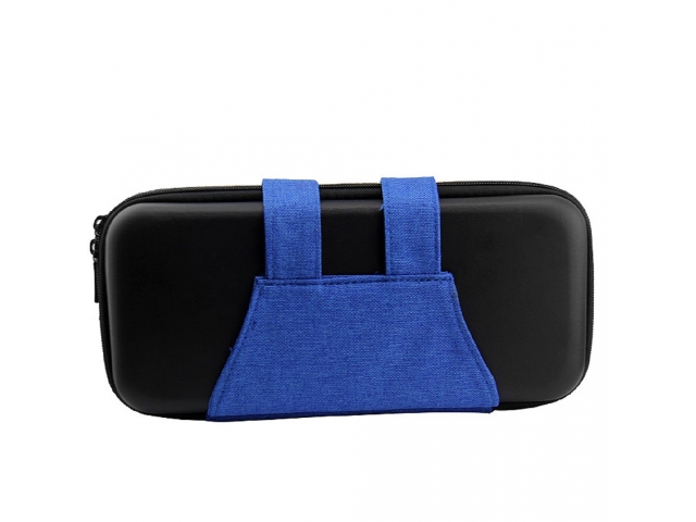 FUNDA ESTUCHE TRANSPORTE PROTECTORA RIGIDA NINTENDO SWITCH ATUENDO MARIO AZUL Y NEGRA. PROTEGE LA CONSOLA CUANDO NO LA ESTAS USANDO O PARA TRANSPORTARLA SIN RIESGOS