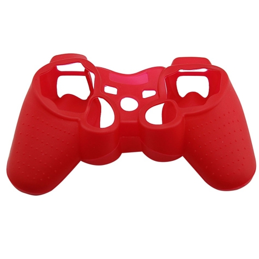 FUNDA PROTECTOR DE SILICONA JOYSTICK PLAYSTATION 3 ROJA