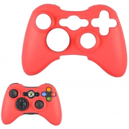 FUNDA PROTECTOR DE SILICONA JOYSTICK XBOX360 ROJO