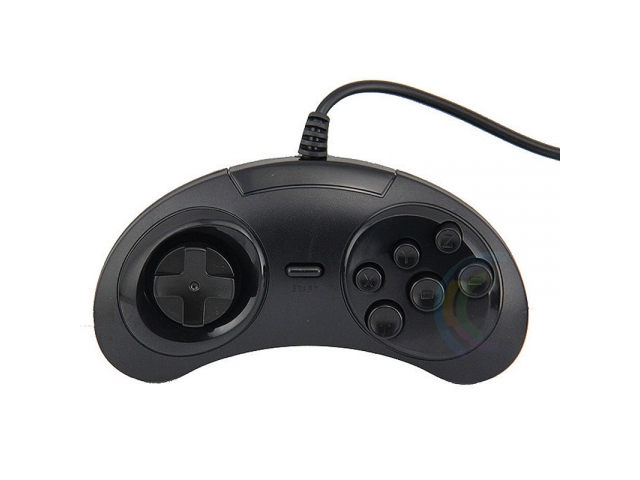 MANDO CONTROL USB RETRO DISEÑO ESTILO MEGADRIVE SEGA GENESIS PARA PC Y NOTEBOOK IDEAL PARA JUGAR EN EMULADORES