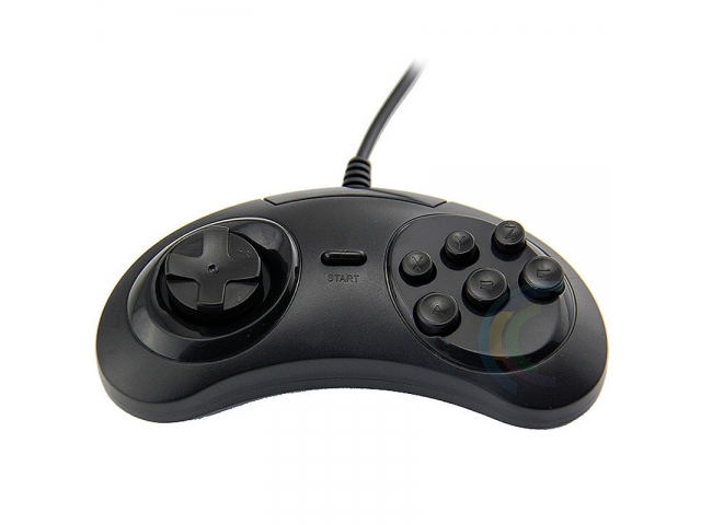 MANDO CONTROL USB RETRO DISEÑO ESTILO MEGADRIVE SEGA GENESIS PARA PC Y NOTEBOOK IDEAL PARA JUGAR EN EMULADORES