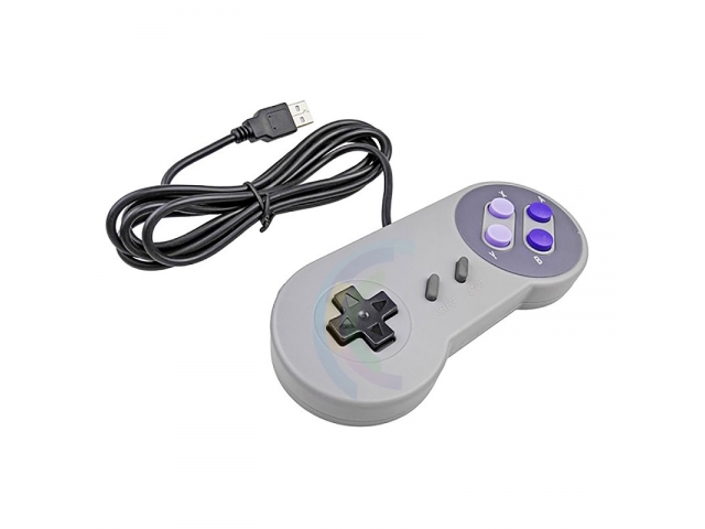 mando control USB RETRO DISEÑO SUPER NES 16 BIT PARA PC Y NOTEBOOK PARA JUGAR A TODOS LOS CLASICOS DE LA SNES EN TU PC O MAC