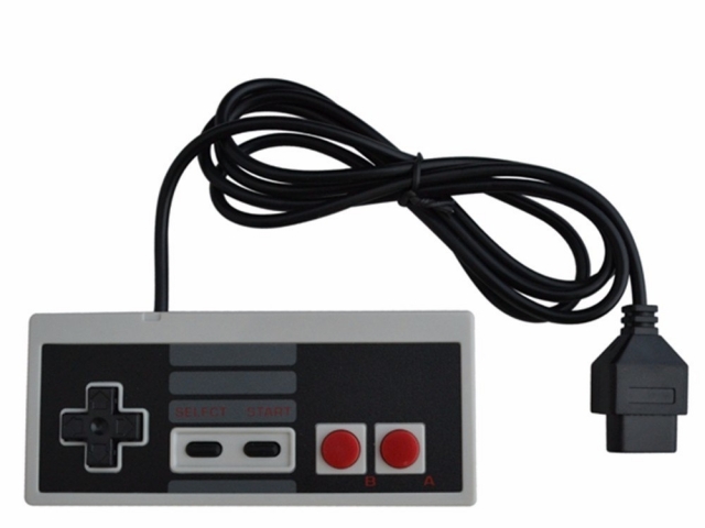 MANDO CONTROL COMPATIBLE PARA LA CONSOLA NES (NINTENDO 8 BITS)