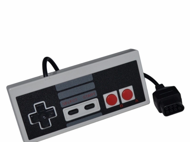 MANDO CONTROL COMPATIBLE PARA LA CONSOLA NES (NINTENDO 8 BITS)