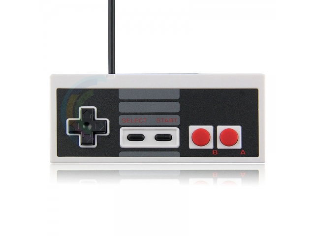 MANDO CONTROL USB RETRO DISEÑO ESTILO NINTENDO 8 BIT PARA PC Y NOTEBOOK WINDOWS MAC LINUX