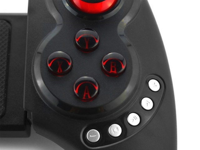 Joystick inalambrico Bluetooth Ipega 9023 para tablet y celulares Android.  Excelente mando de primera calidad.   Dos controles analogos, botones R1,R2, L1, L2. Cómodo y compacto.  Con soporte telescópico para adaptarlo a telefonos celulares o tablets de 