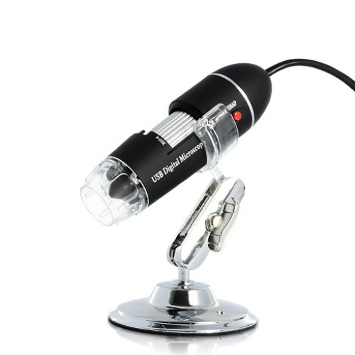 MICROSCOPIO DIGITAL USB CON SOPORTE Y LUZ LED