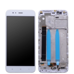 PANTALLA LCD DISPLAY CON TOUCH XIAOMI Mi A1 BLANCA CON MARCO