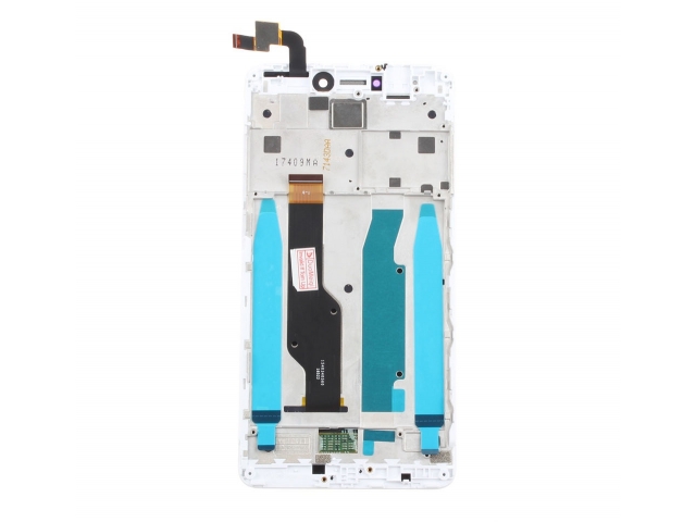 PANTALLA MODULO COMPLETO LCD DISPLAY CON VIDRIO TACTIL Y TOUCH DE REPUESTO PARA TELEFONO CELULAR XIAOMI REDMI NOTE 4X CON MARCO   COLOR: BLANCO