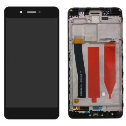 PANTALLA LCD DISPLAY VIDRIO TACTIL TOUCH HUAWEI P9 LITE 2017 SMART NEGRA CON MARCO