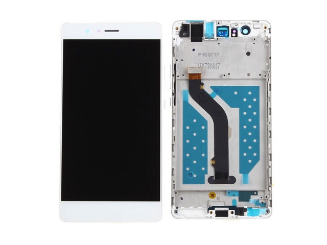 MODULO PANTALLA COMPLETA LCD DISPLAY CON VIDRIO TACTIL Y TOUCH PARA TELEFONO CELULAR HUAWEI P9 LITE 5.2" CON MARCO  COLOR: BLANCO  VNS-L23  VNSL23