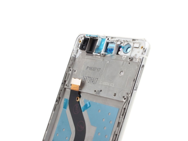 MODULO PANTALLA COMPLETA LCD DISPLAY CON VIDRIO TACTIL Y TOUCH PARA TELEFONO CELULAR HUAWEI P9 LITE 5.2" CON MARCO  COLOR: BLANCO  VNS-L23  VNSL23