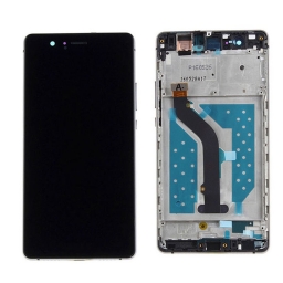PANTALLA LCD DISPLAY VIDRIO TACTIL TOUCH HUAWEI P9 LITE NEGRA VNS-L23 CON MARCO