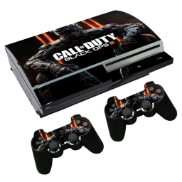 VINILO SKIN ADHESIVO PEGOTIN PERSONALIZAR PLAYSTATION 3 FAT COD BLACK OPS 3