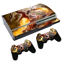 VINILO SKIN ADHESIVO PEGOTIN PERSONALIZAR PLAYSTATION 3 FAT GOD OF WAR