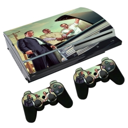 VINILO SKIN ADHESIVO PEGOTIN PERSONALIZAR PLAYSTATION 3 FAT GTA 5