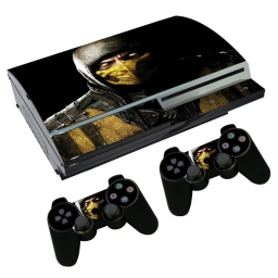 VINILO SKIN ADHESIVO PEGOTIN PERSONALIZAR PLAYSTATION 3 FAT MK SCORPION