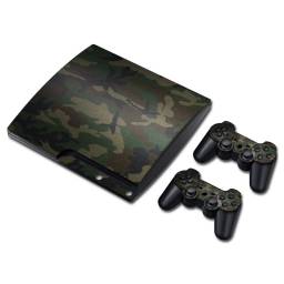 VINILO SKIN ADHESIVO PEGOTIN PERSONALIZAR PLAYSTATION 3 SLIM CAMUFLAJE