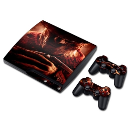 VINILO SKIN ADHESIVO PEGOTIN PERSONALIZAR PLAYSTATION 3 SLIM NIGHTMARE FREDDY