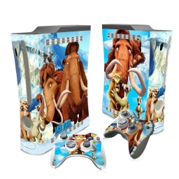 VINILO SKIN ADHESIVO PEGOTIN PERSONALIZAR XBOX360 FAT ICE AGE