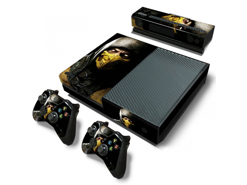 VINILO SKIN ADHESIVO PEGOTIN XBOX ONE FAT MORTAL KOMBAT